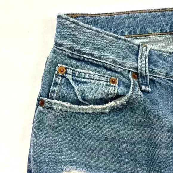 Abercrombie Fitch Slim Boyfriend Raw Hem Button Fly 100% Cotton Jeans Size 26 - Picture 2 of 16